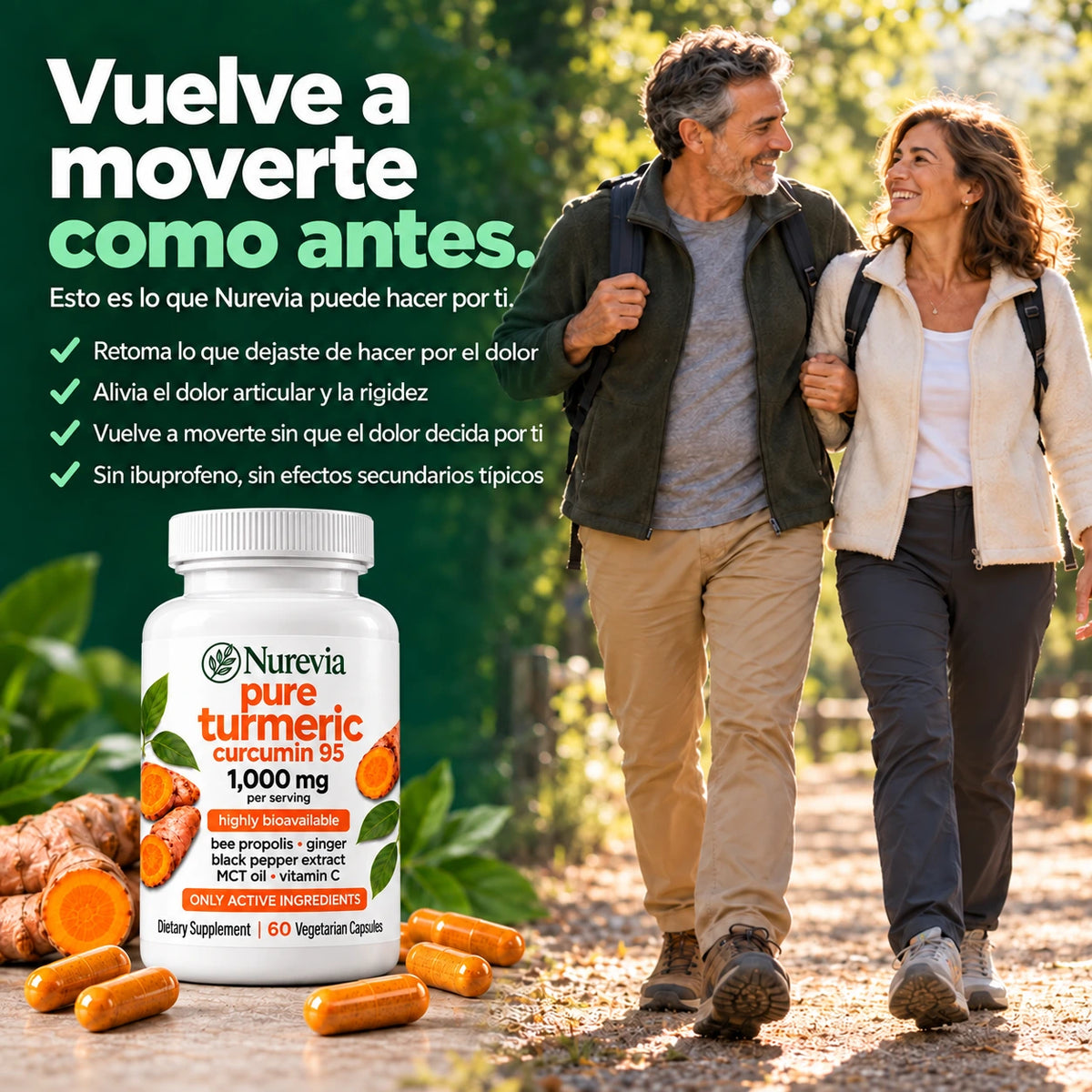 Nurevia – Cápsulas Premium de Triple Acción para la Movilidad